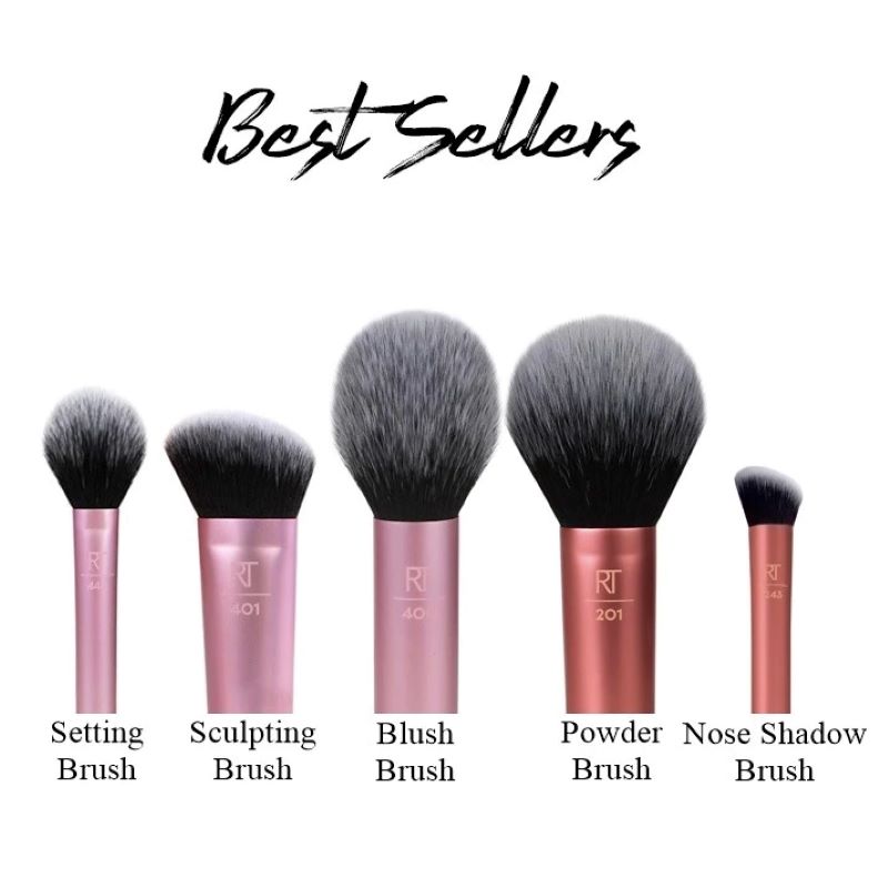 Real Techniques Face Essentials Brush Set 5 pcs , แปรงแต่งหน้า , Real Techniques .Face Essentials Brush Set ราคา , Face Essentials Brush Set รีวิว